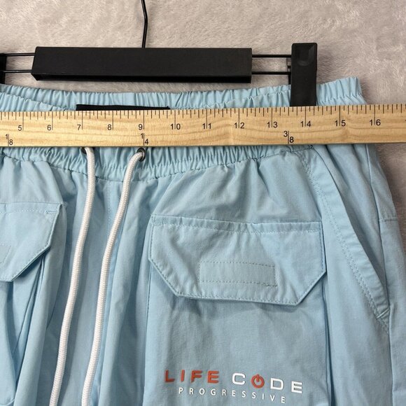 Life Code Shorts Men’s Large Taslan Utility Cargo Pocket Tech Wear - Picture 6 of 13